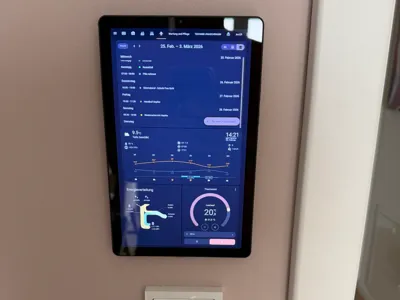 Flat Flush-Mount Tablet Holder Home Assistant