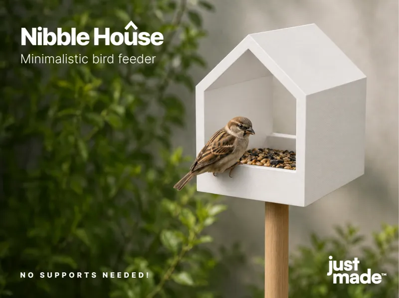 Nibble House - Minimalistic bird feeder