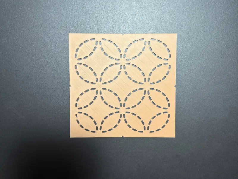 Sashiko templates Shippo-Tsungai Pattern