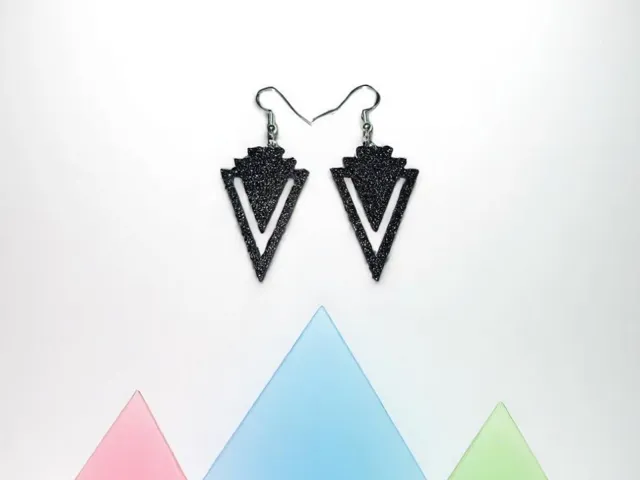 Inverted triangles earrings