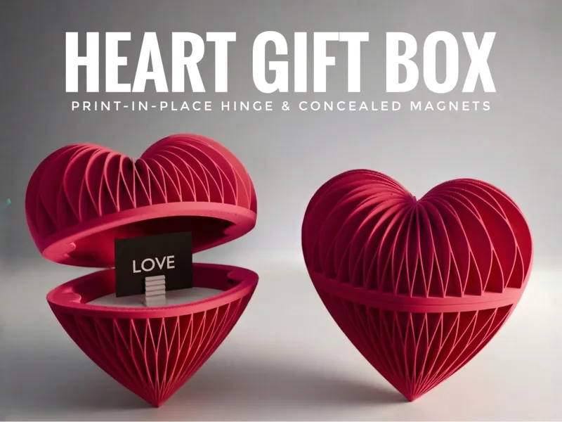 Heart Gift Box - Print-in-Place