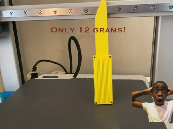Nerf/Airsoft/Fidget knife textured grip