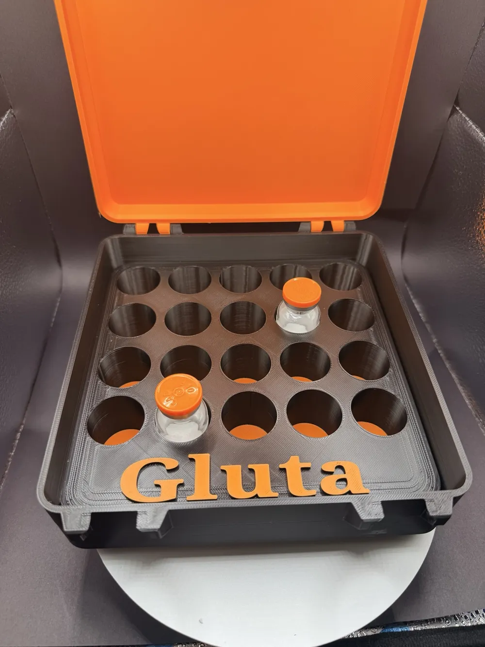 Korean Gluta Vial Case Holder x 20 - Free 3D Print Model - MakerWorld