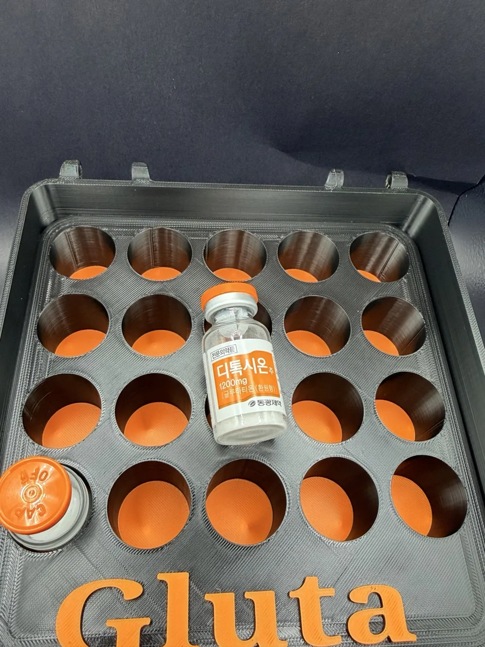 Korean Gluta Vial Case Holder x 20 - Free 3D Print Model - MakerWorld