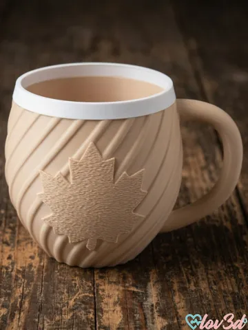Caja o estuche: Autumn Maple Leaf Swirl Gift Cup — vista de referencia 2