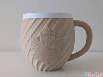 Caja o estuche: Autumn Maple Leaf Swirl Gift Cup — vista de referencia 3
