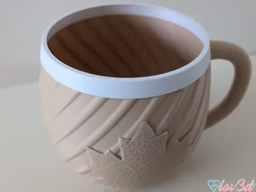Caja o estuche: Autumn Maple Leaf Swirl Gift Cup — vista de referencia 4