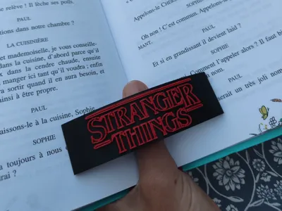 "Stranger Things" Book Page Holder