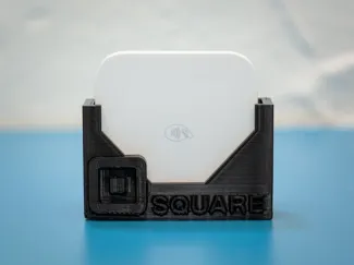 Wall mount square card reader