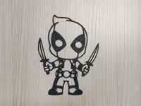 Deadpool chibi — décoration murale ou à poser — photo 2