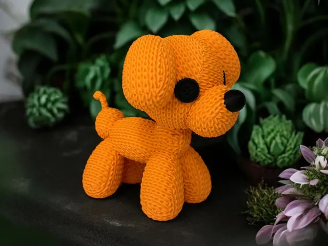 Cute Knitted Balloon-Dog