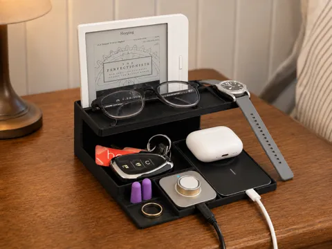 Organizador: Custom Bedside Organizer | Fusion File — referencia de MakerWorld