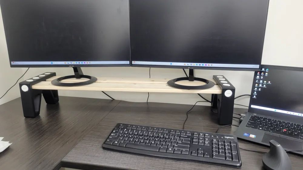 Heavy Duty Monitor Riser - No Tools Needed! by WARP3DMakerWorld ...