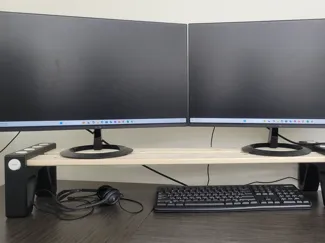 Heavy Duty Monitor Riser - No Tools Needed!