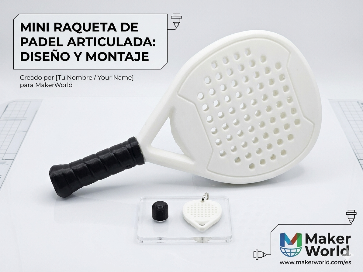 Mini Pala de Padel Diseño y Montaje