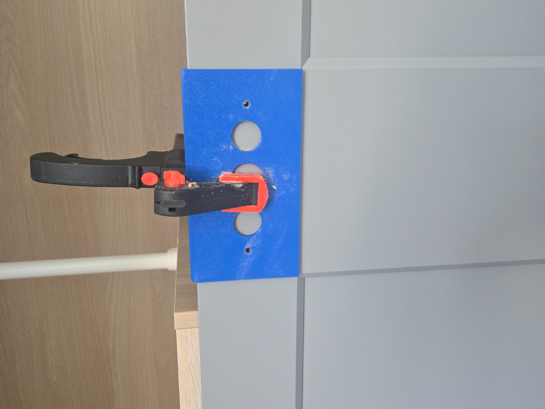 IKEA Pax Door Handle Drilling Jig 