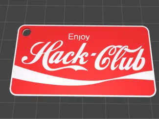 Hack Club Cola Keychain