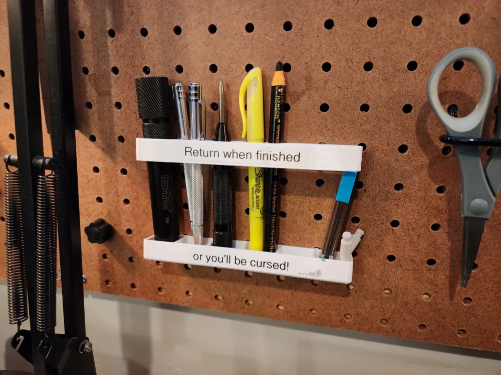 Pegboard Pencil Rack by jdireen MakerWorld
