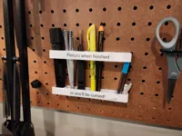 Range-crayons pour panneau perforé — photo 1