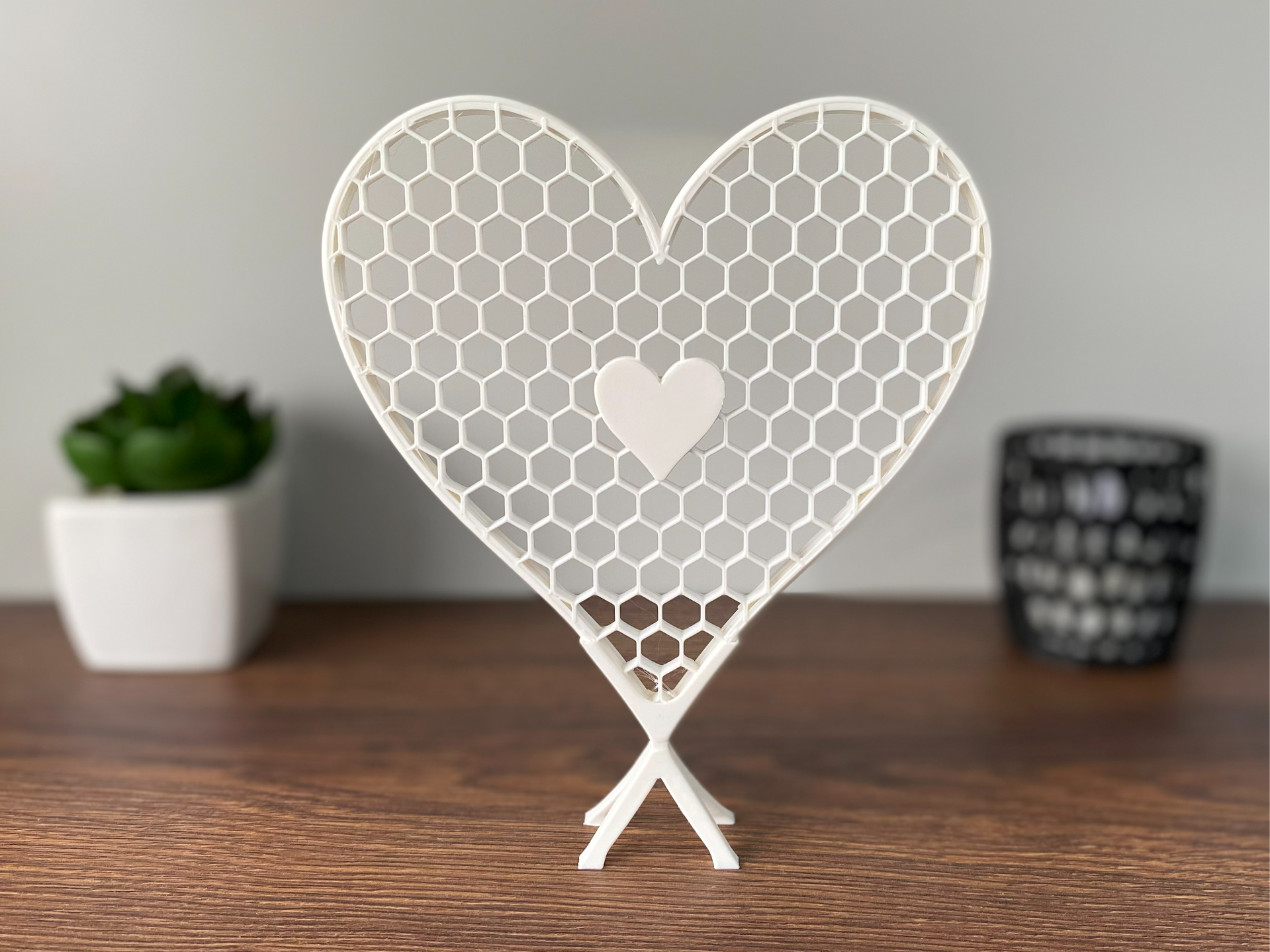 Honeycomb Heart Sculpture – Version 7