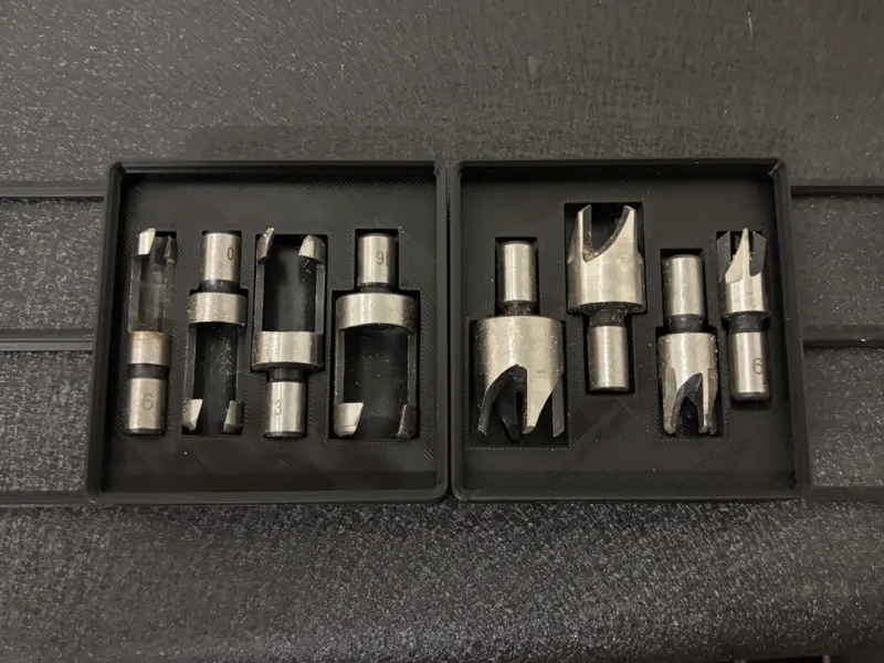 Wood plug drill Cutter + tennon drill bit 