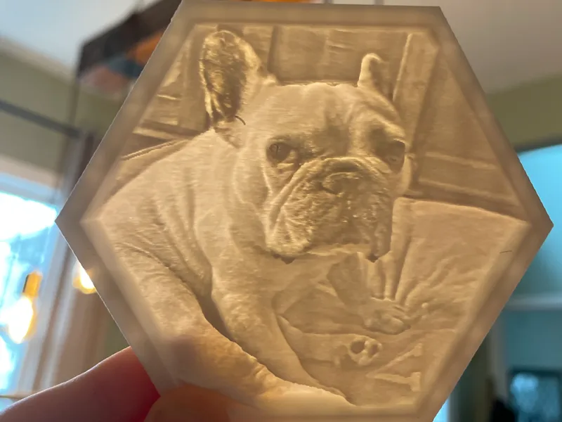 French Bulldog Lithophane