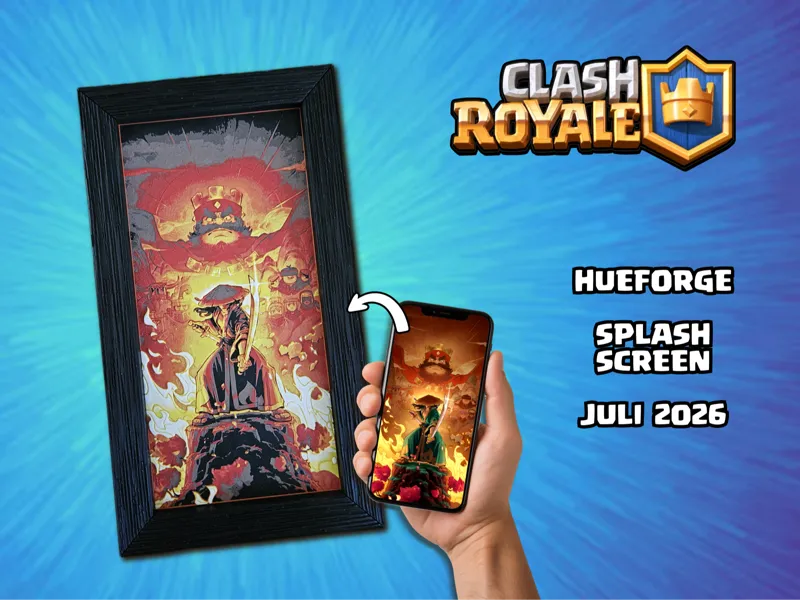 Clash Royale - Ronin - HueForge + Frame