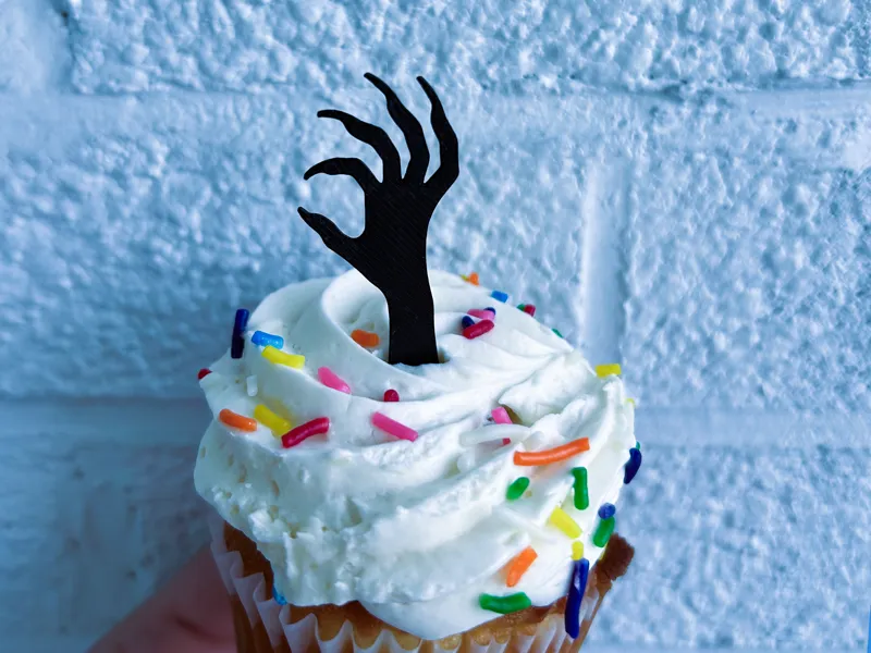 Spooky Hand Cupcake Topper