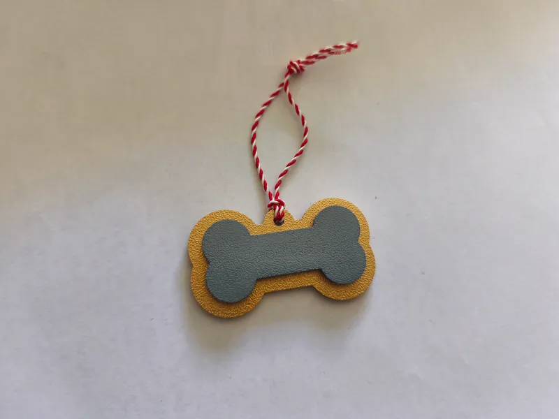 dogbone christmas ornament