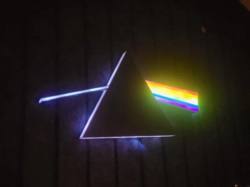 Pink Floyd dark side of the moon lamp 