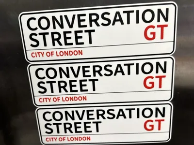 Grand Tour Conversation Street sign