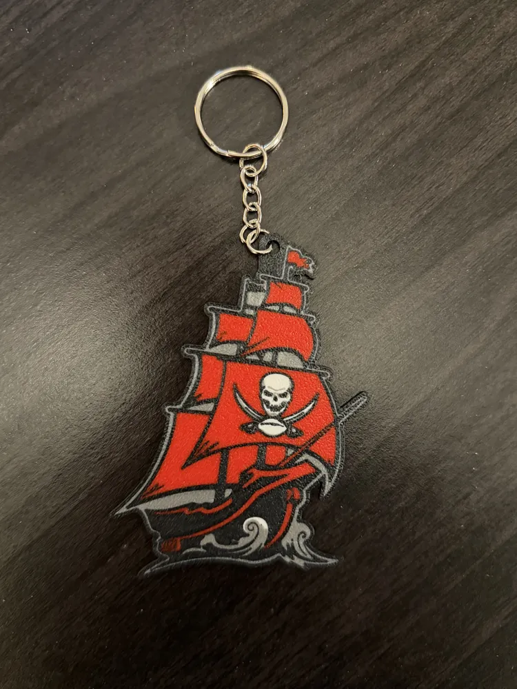 Tampa Bay Buccaneers Keychain - Free 3D Print Model - MakerWorld