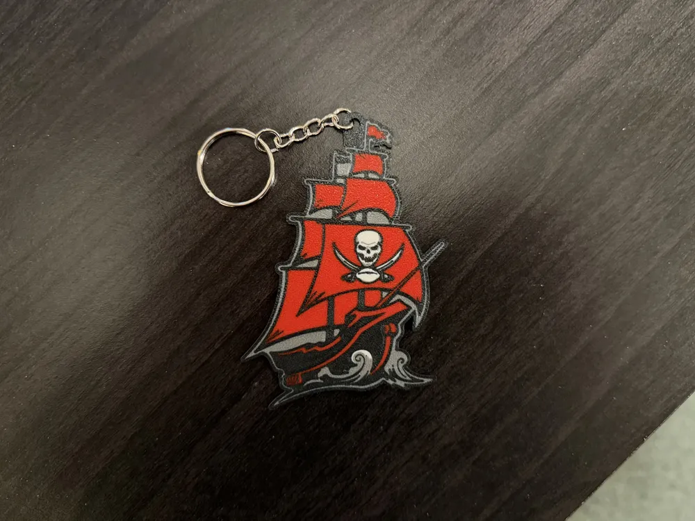 Tampa Bay Buccaneers Keychain - Free 3D Print Model - MakerWorld