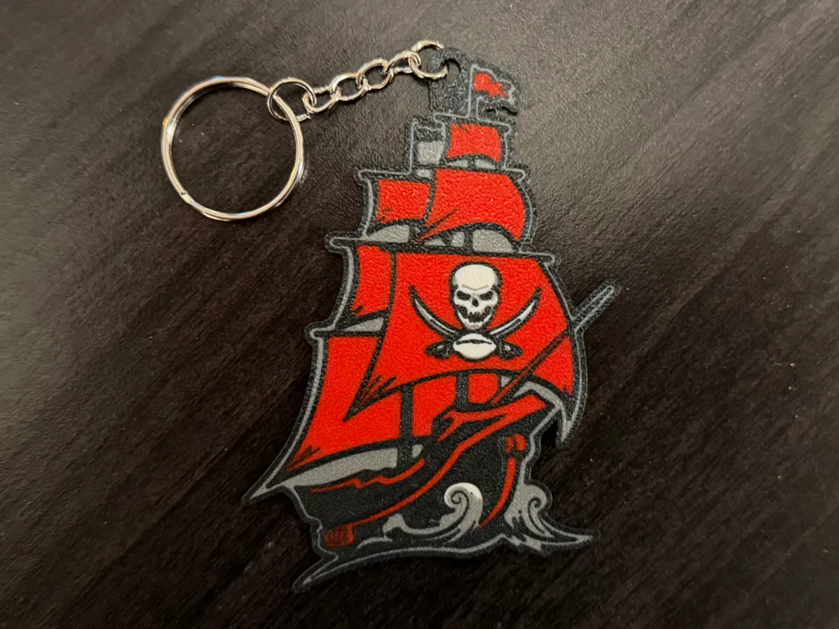 Tampa Bay Buccaneers Keychain - Free 3D Print Model - MakerWorld
