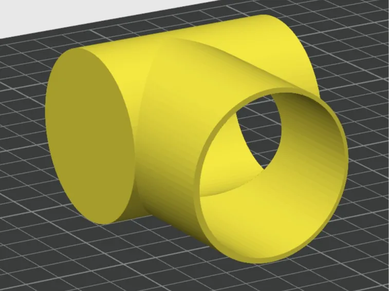 90 degree pipe connection(45, 46mm circle)