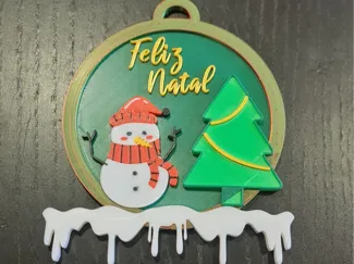 3D Printed “Feliz Natal” Christmas Ornament