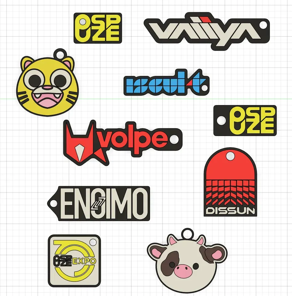 Layer Icon Stickers The Finals Sponsor and Stickers / Keychains - Free 3D Print Model ...
