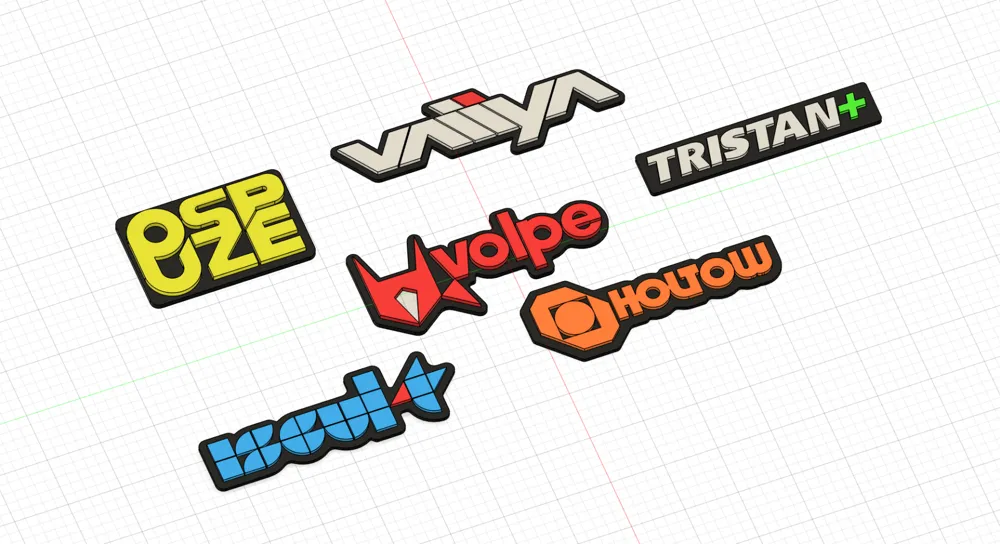 Layer Icon Stickers The Finals Sponsor and Stickers / Keychains - Free 3D Print Model ...
