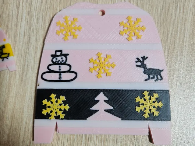 Ugly Sweater ornament and earrings