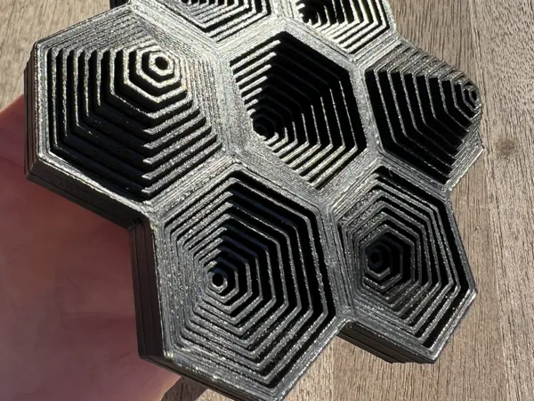 Fidget hexagonal optique