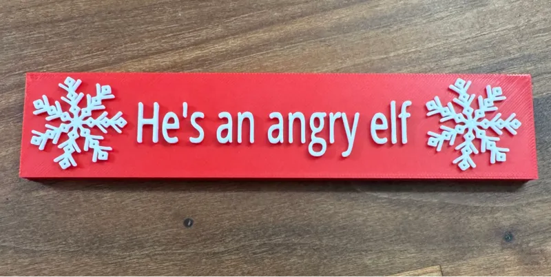 Angry Elf Sign