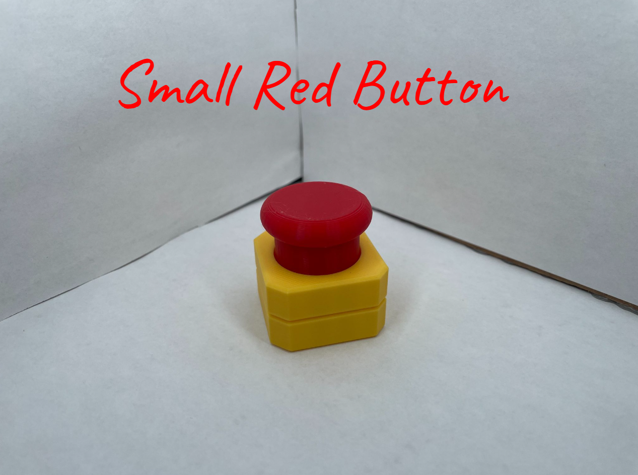Miniatura 1 do modelo 3D Big Red Button Clicker Fidget