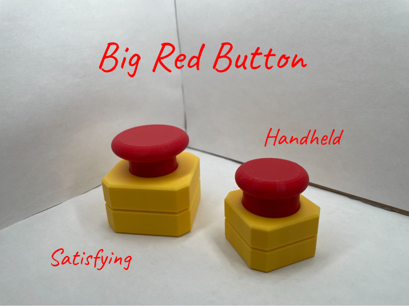 Big Red Button Clicker Fidget