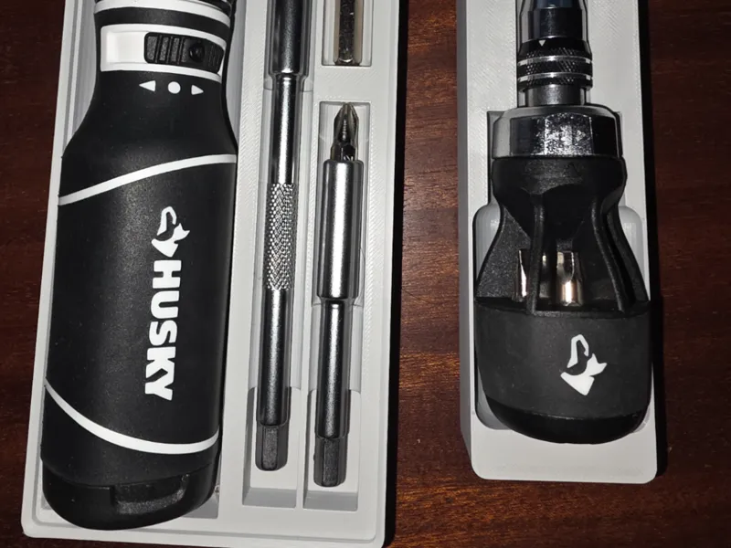 Husky Ratchet Screwdriver Storage - Gridfinity