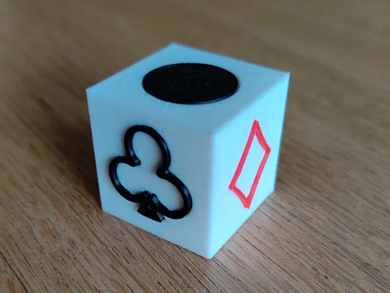 Dé pour jeu de cartes
