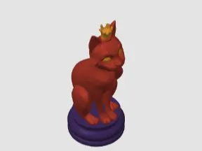 Chess Piece Queen Cat