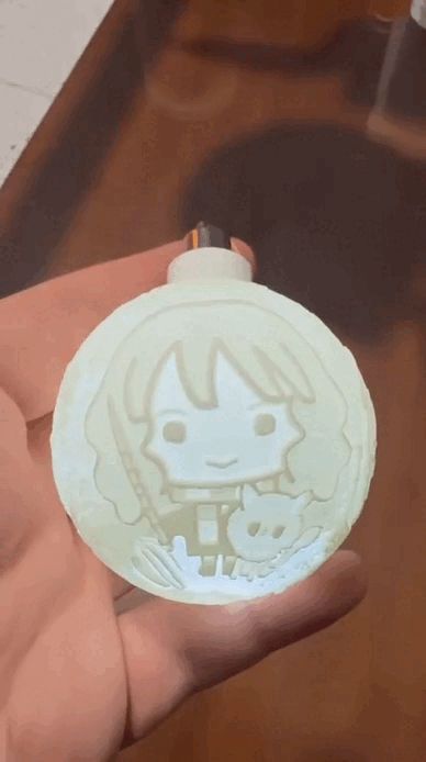 Harry Potter Lithophane Christmas Ball