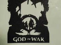Silhouette murale Kratos et Atreus — photo 2