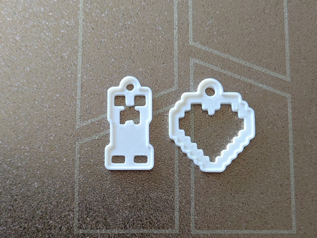 Pixel Keychain Set | Fast Print (12 min)