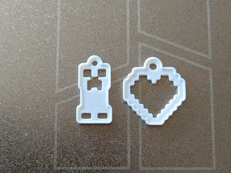 Pixel Keychain Set | Fast Print (12 min)